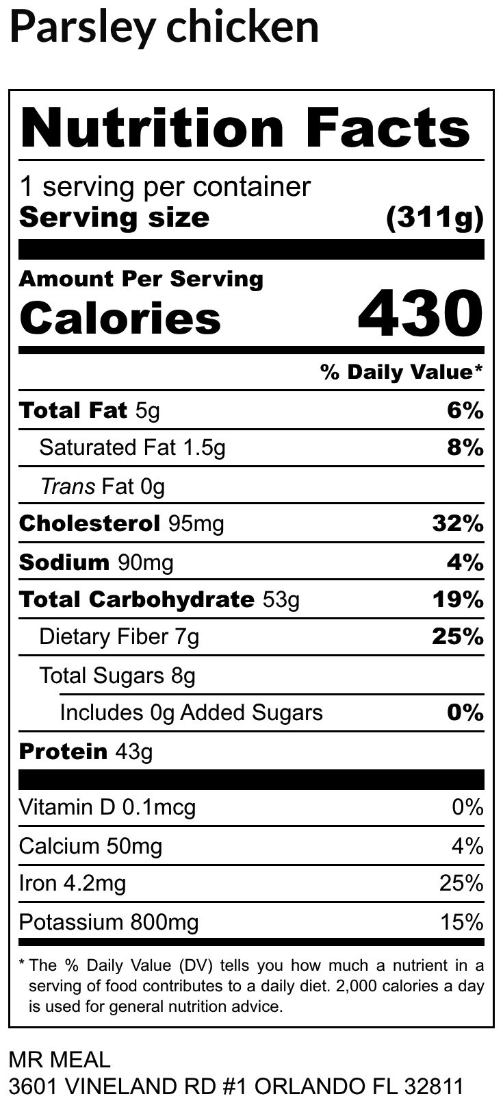 Weekly Meal 1 10/27/25