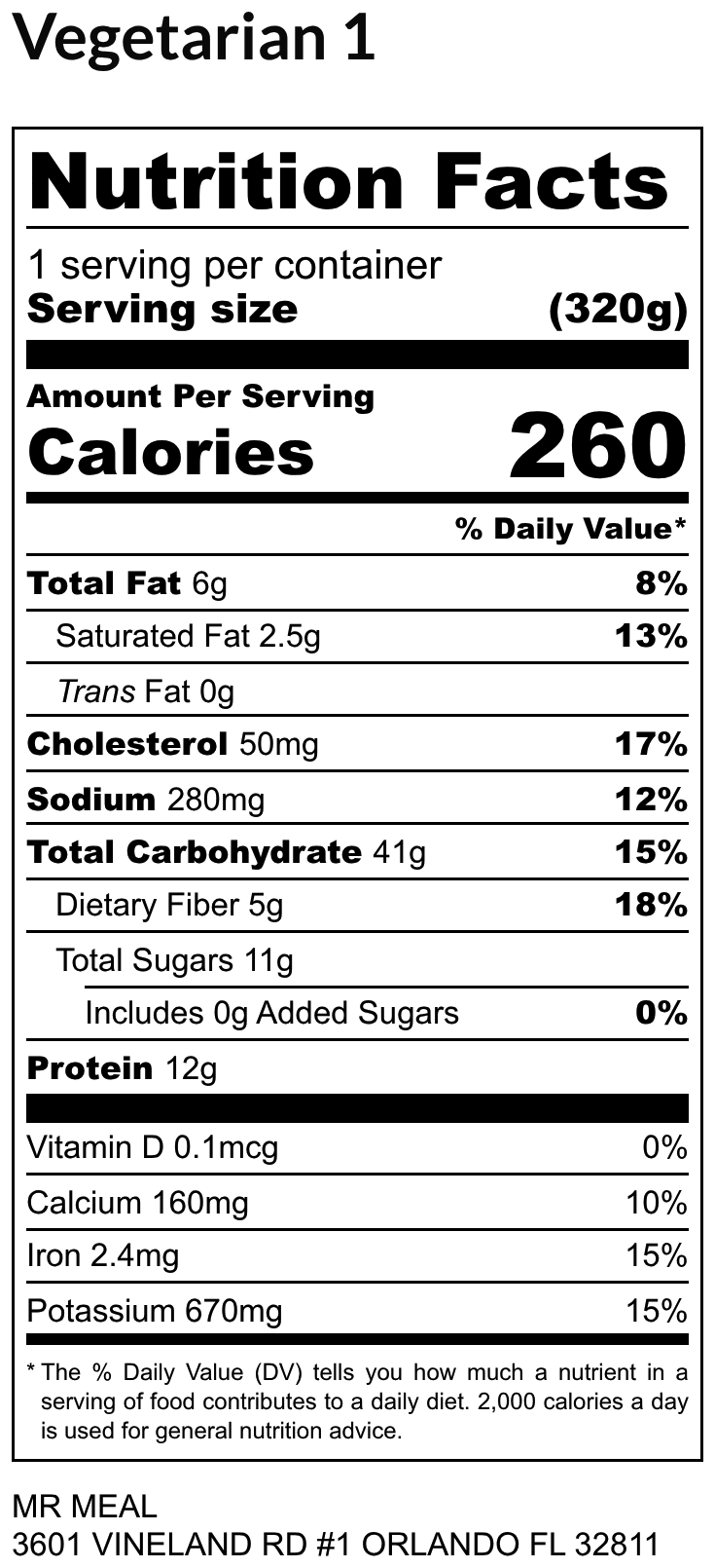 VEGETARIAN 1 03/09/26