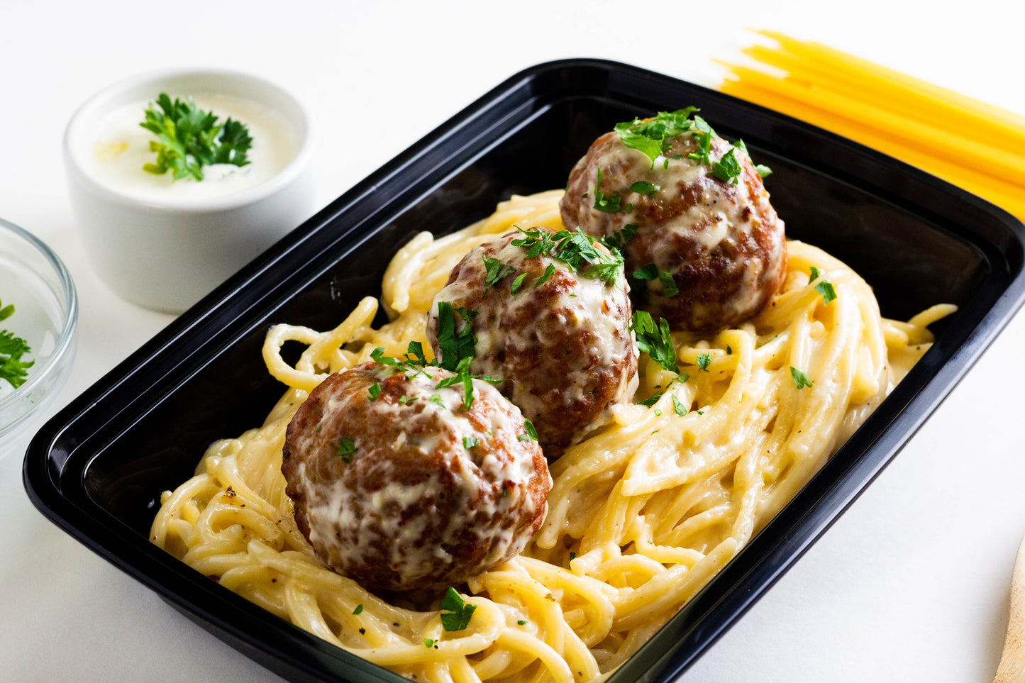 Meatballs Four Cheese Pasta