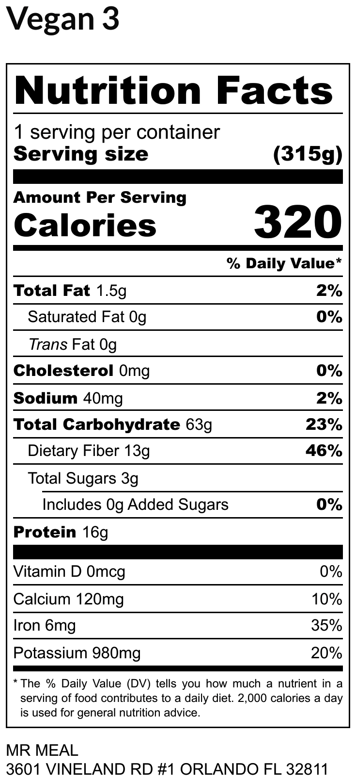 VEGAN MEAL 3 01/06/25