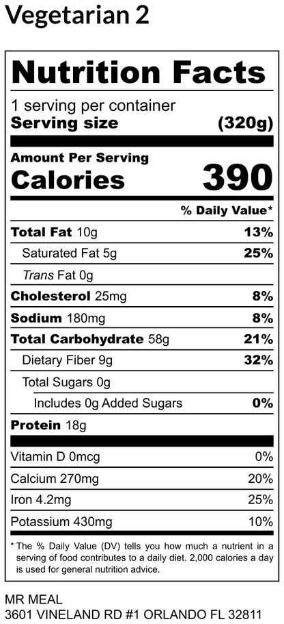 VEGETARIAN  2 05/18/26