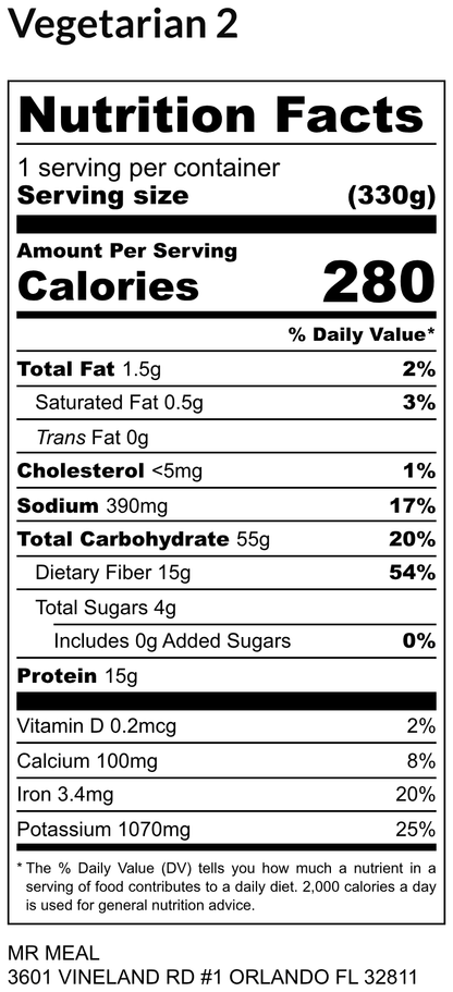 VEGETARIAN  2 09/15/25