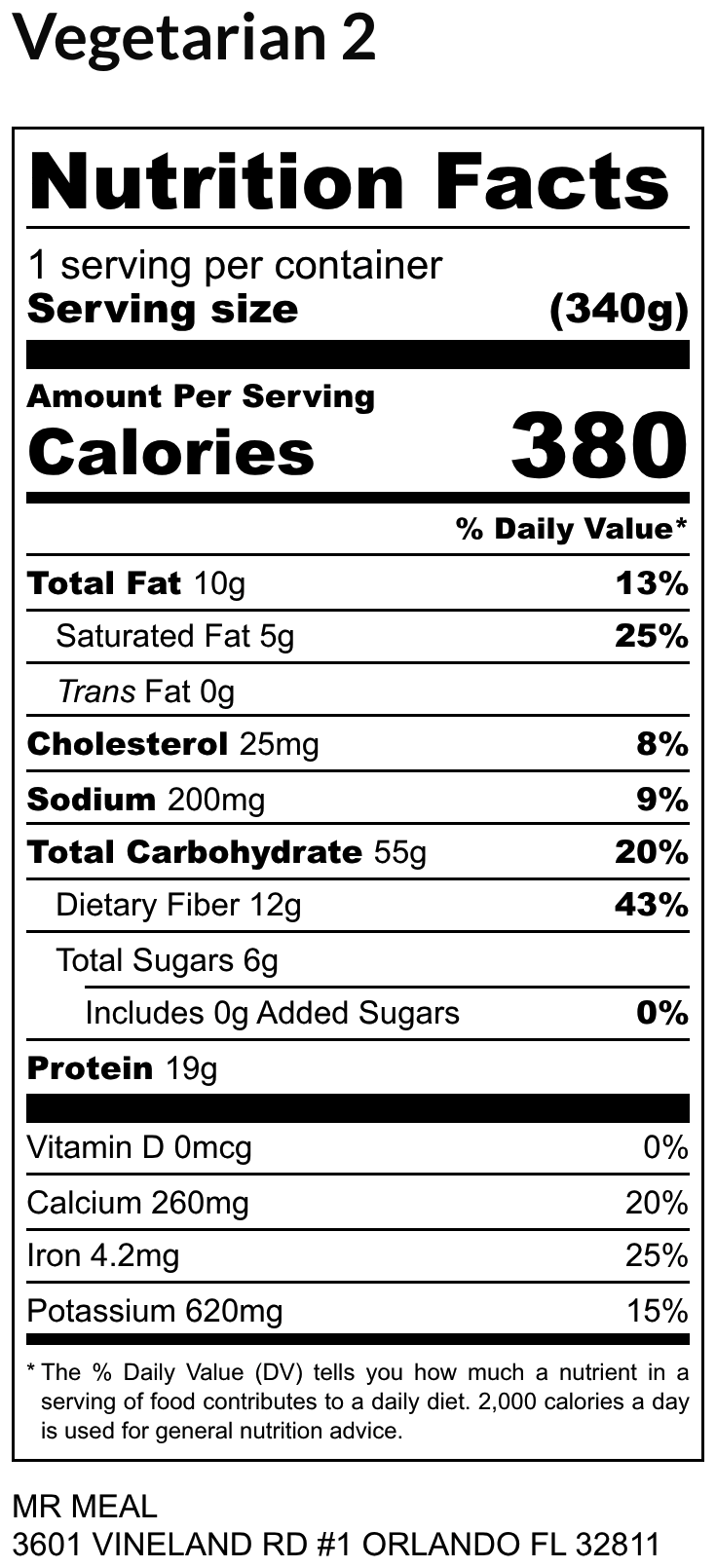 VEGETARIAN  2 06/08/26