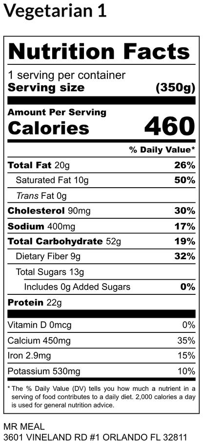 VEGETARIAN 1 10/27/25