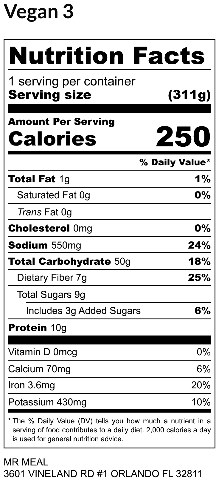 VEGAN MEAL 3 12/15/25