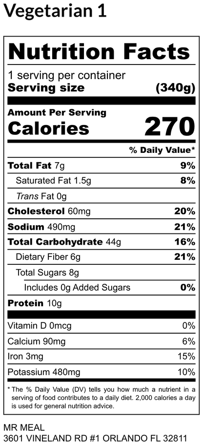 VEGETARIAN 1 01/05/26