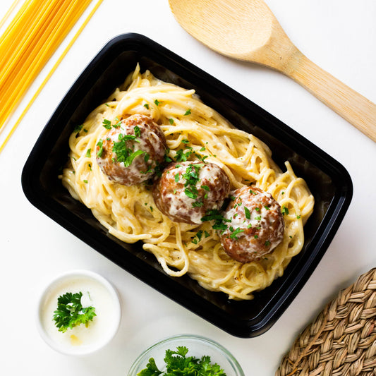 Meatballs Four Cheese Pasta